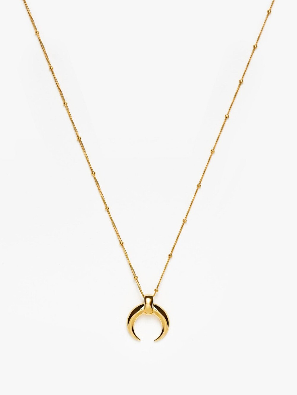 Missoma × Lucy Williams Large Horn Pendant Necklace - Picture 3 of 8